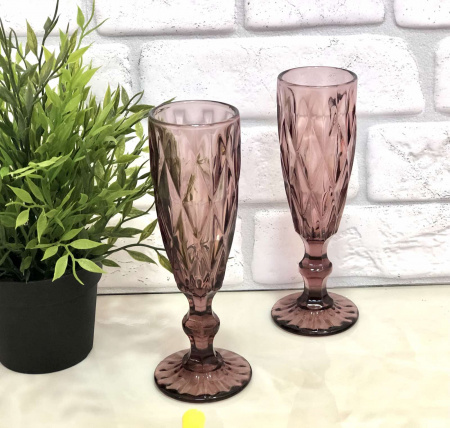 Бокал для шампанского красный 150 гр Purple Red 6 шт/наб A-Plus - 9008  ✅ базовая цена $1.82 ✔ Опт ✔ Скидки ✔ Заходите! - Интернет-магазин ✅ Фортуна-опт ✅