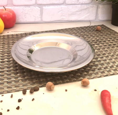 Тарелка нержавеющая д-20 0927  ✅ базовая цена $0.60 ✔ Опт ✔ Скидки ✔ Заходите! - Интернет-магазин ✅ Фортуна-опт ✅