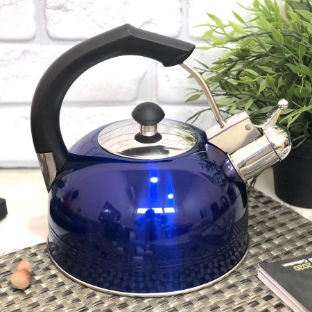 Чайник цветной со свистком для плиты 2,5 л A-Plus - 1332   ✅ базовая цена $11.67 ✔ Опт ✔ Скидки ✔ Заходите! - Интернет-магазин ✅ Фортуна-опт ✅