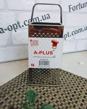 Терка из нержавеющей стали A-Plus - 1205 (4 грани) ✅ базовая цена $1.66 ✔ Опт ✔ Скидки ✔ Заходите! - Интернет-магазин ✅ Фортуна-опт ✅