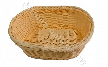 Плетенная корзинка для хлеба пластик Empire М - 9784 250*200 мм ✅ базовая цена $2.23 ✔ Опт ✔ Акции ✔ Заходите! - Интернет-магазин Fortuna-opt.com.ua.
