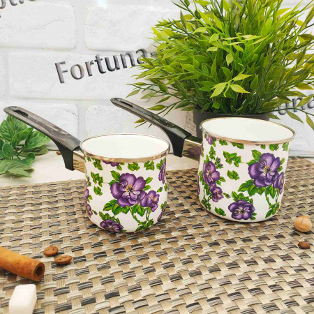 Набор турок эмалированных 3 шт A-Plus - 0968 ✅ базовая цена $8.61 ✔ Опт ✔ Скидки ✔ Заходите! - Интернет-магазин ✅ Фортуна-опт ✅