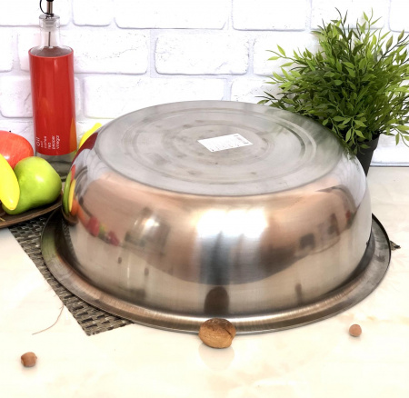 Миска из нержавеющей стали A-Plus - 2163 (47 см) ✅ базовая цена $5.17 ✔ Опт ✔ Скидки ✔ Заходите! - Интернет-магазин ✅ Фортуна-опт ✅