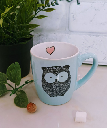 Чашка 280 мл "Совушка" 0013 ✅ базовая цена 57.72 грн. ✔ Опт ✔ Скидки ✔ Заходите! - Интернет-магазин ✅ Фортуна-опт ✅