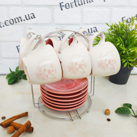 Набор чайный 12 пр на стойке Tea time - 3629-07 ✅ базовая цена 351.15 грн. ✔ Опт ✔ Скидки ✔ Заходите! - Интернет-магазин ✅ Фортуна-опт ✅