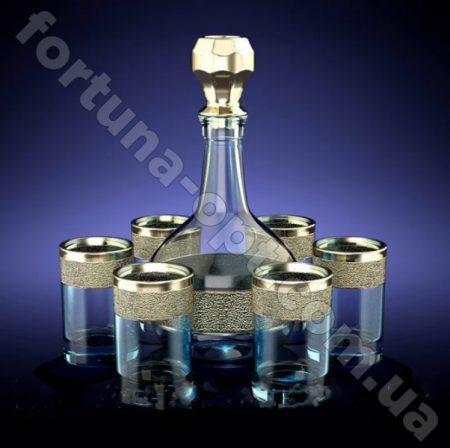 Графин со стопками Золотой карат 22-1164/837 ✅ базовая цена 224.85 грн. ✔ Опт ✔ Скидки ✔ Заходите! - Интернет-магазин ✅ Фортуна-опт ✅