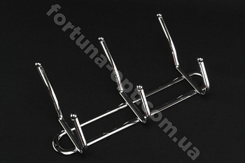 Вешалка нержавеющая 3 крючка 1162 ✅ базовая цена $2.25 ✔ Опт ✔ Акции ✔ Заходите! - Интернет-магазин Fortuna-opt.com.ua.