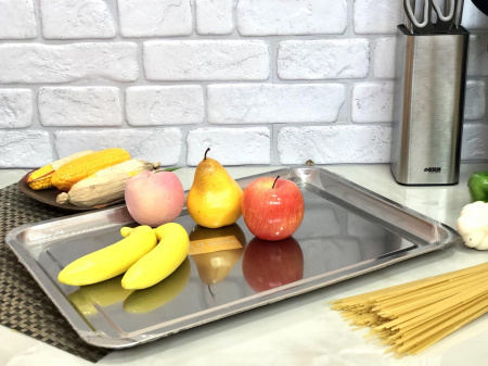 Разнос нержавеющий 27*36см - 1808 ✅ базовая цена 51.03 грн. ✔ Опт ✔ Скидки ✔ Заходите! - Интернет-магазин ✅ Фортуна-опт ✅