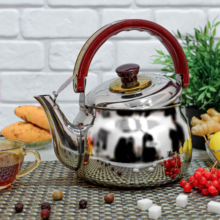 Чайник музыкальный из нержавейки 2 л (18см) A-Plus - 9028 ✅ базовая цена $7.15 ✔ Опт ✔ Скидки ✔ Заходите! - Интернет-магазин ✅ Фортуна-опт ✅