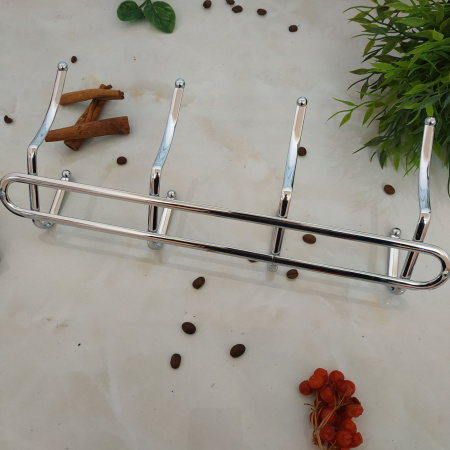 Вешалка нержавеющая 4 крючка 1164 ✅ базовая цена $3.04 ✔ Опт ✔ Скидки ✔ Заходите! - Интернет-магазин ✅ Фортуна-опт ✅