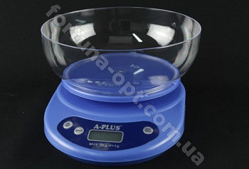 Весы кухонные с чашей A-Plus - 1656 (3 кг) ➜ Оптом и в розницу ✅ актуальная цена - Интернет магазин ✅ Фортуна ✅