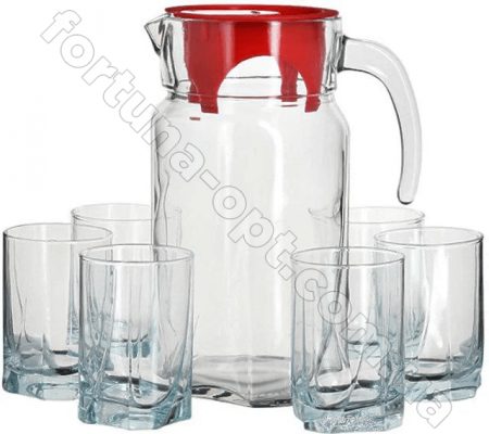Набор кувшин + 6 стаканов "Луна" Pasabache - 97328 ✅ базовая цена 392.79 грн. ✔ Опт ✔ Скидки ✔ Заходите! - Интернет-магазин ✅ Фортуна-опт ✅