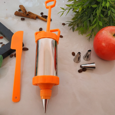 Шприц кондитерский 4 насадки + лопатка 0001 ✅ базовая цена $1.17 ✔ Опт ✔ Скидки ✔ Заходите! - Интернет-магазин ✅ Фортуна-опт ✅