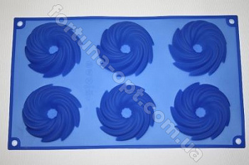 Форма силиконовая для выпечки кексов Empire EM 7101 6 ячеек ➜ Оптом и в розницу ✅ актуальная цена -Интернет магазин ✅Фортуна ✅