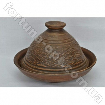 Масленка керамическая из красной глины ➜ Оптом и в розницу ✅ актуальная цена - Интернет магазин ✅ Фортуна ✅