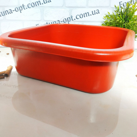 Таз 16л квадратный 2 сорт (З) 0016 ✅ базовая цена 74 грн. ✔ Опт ✔ Скидки ✔ Заходите! - Интернет-магазин ✅ Фортуна-опт ✅