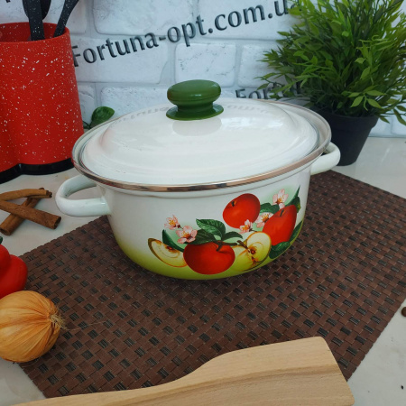 Кастрюля эмалированная коническая 3 л 1812/3 Ароматный ✅ базовая цена 306.51 грн. ✔ Опт ✔ Скидки ✔ Заходите! - Интернет-магазин ✅ Фортуна-опт ✅