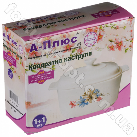 Кастрюля из жаропрочног стекла A-Plus -1866 (2,5л) ✅ базовая цена $7.61 ✔ Опт ✔ Скидки ✔ Заходите! - Интернет-магазин ✅ Фортуна-опт ✅