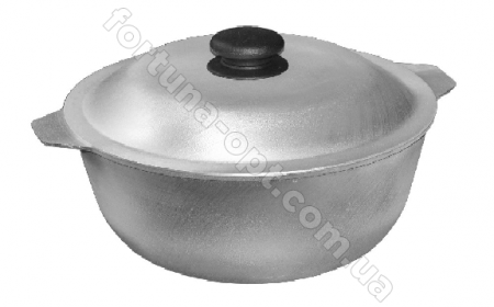 Казан алюминиевый с двумя литыми ручками Пролис K 005 - 5 л ✅ базовая цена 411.13 грн. ✔ Опт ✔ Скидки ✔ Заходите! - Интернет-магазин ✅ Фортуна-опт ✅