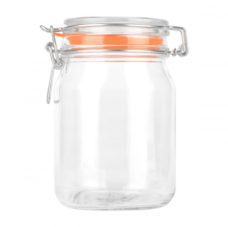 Банка стеклянная с зажимом Ecomo Бугель 1000 мл 22506 ✅ базовая цена 81.70 грн. ✔ Опт ✔ Скидки ✔ Заходите! - Интернет-магазин ✅ Фортуна-опт ✅