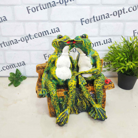 Лягушки пара с лавочкой гипс 1828 ✅ базовая цена 290.12 грн. ✔ Опт ✔ Скидки ✔ Заходите! - Интернет-магазин ✅ Фортуна-опт ✅