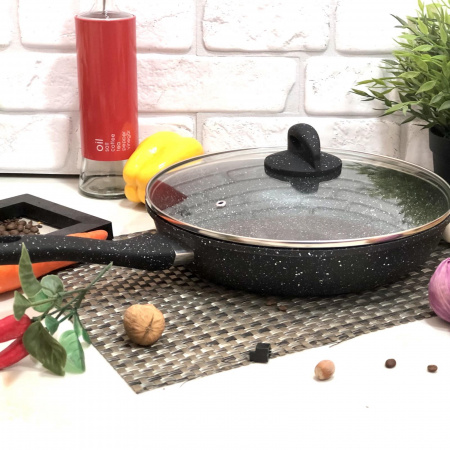 Сковорода с мраморным покрытием 28см А-плюс 1516 ✅ базовая цена $14.92 ✔ Опт ✔ Скидки ✔ Заходите! - Интернет-магазин ✅ Фортуна-опт ✅