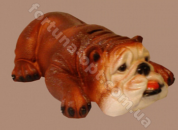 Копилка Бульдог лежачий ➜ Оптом и в розницу ✅ актуальная цена - Интернет магазин ✅ Фортуна ✅