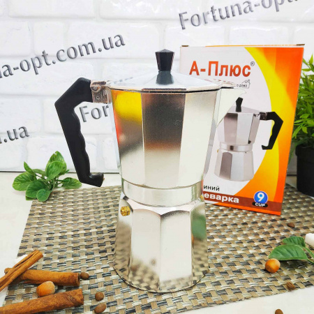 Гейзерная кофеварка на 9 чашек A-Plus - 2083 ✅ базовая цена $7.61 ✔ Опт ✔ Скидки ✔ Заходите! - Интернет-магазин ✅ Фортуна-опт ✅