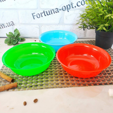 Миска пластиковая 0,75 л - 0065 ✅ базовая цена 11.70 грн. ✔ Опт ✔ Скидки ✔ Заходите! - Интернет-магазин ✅ Фортуна-опт ✅