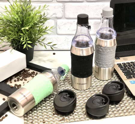 Термокружка-бутылка 2в1 Edenberg EB - 634 - 0,38 л ➜ фото ➜ розн цена $7.25 - Интернет-магазин ✅ Fortuna-opt.com.ua. ✅