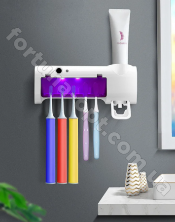 Диспенсер для зубных щеток с дозатором  светящийся TV 000190 ✅ базовая цена $5.97 ✔ Опт ✔ Скидки ✔ Заходите! - Интернет-магазин ✅ Фортуна-опт ✅