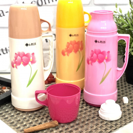 Термос со стеклянной колбой 1 л -A-Plus - 1631  ➜ фото ➜ розн цена $4.26 - Интернет-магазин ✅ Fortuna-opt.com.ua. ✅ 