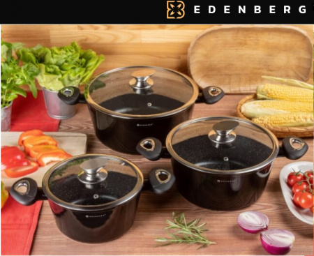 Набор посуды Edenberg EB - 7423 Black Line ✅ базовая цена $56.26 ✔ Опт ✔ Скидки ✔ Заходите! - Интернет-магазин ✅ Фортуна-опт ✅