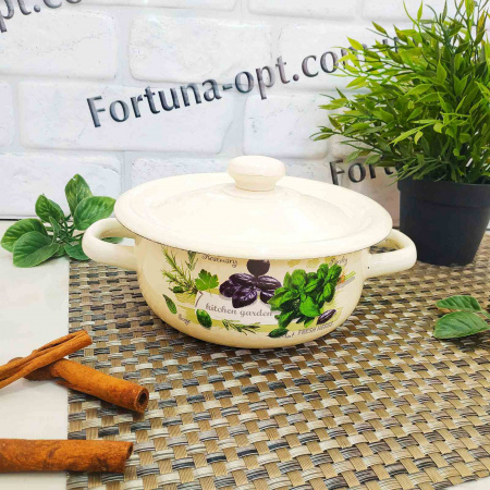 Кастрюля эмалированная 1,5л 1608/2  Разное  ✅ базовая цена 257.05 грн. ✔ Опт ✔ Скидки ✔ Заходите! - Интернет-магазин ✅ Фортуна-опт ✅