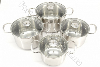 Набор кастрюль нержавейка A-Plus - 2183 ➜ Оптом и в розницу ✅ актуальная цена - Интернет магазин ✅ Фортуна ✅