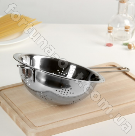 Дуршлаг с ручкой нержавеющий A-Plus - 0847 (20 см) ✅ базовая цена $1.85 ✔ Опт ✔ Скидки ✔ Заходите! - Интернет-магазин ✅ Фортуна-опт ✅
