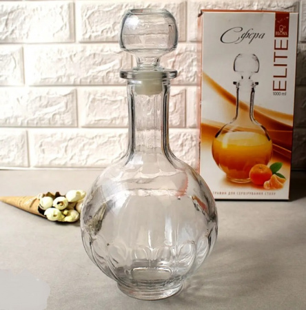 Графин под водку 350 мл Шар - 9463  ✅ базовая цена 35.63 грн. ✔ Опт ✔ Скидки ✔ Заходите! - Интернет-магазин ✅ Фортуна-опт ✅