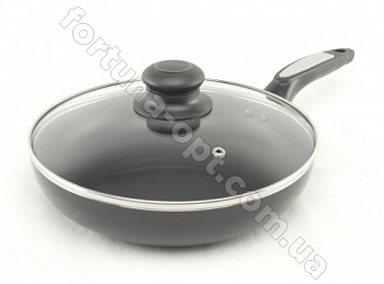 Сковорода с крышкой A-PLUS 28 см (1104) ✅ базовая цена $8.24 ✔ Опт ✔ Акции ✔ Заходите! - Интернет-магазин Fortuna-opt.com.ua.