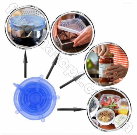 Набор силиконовых крышек A-Plus - 0006 ✅ базовая цена $1.50 ✔ Опт ✔ Скидки ✔ Заходите! - Интернет-магазин ✅ Фортуна-опт ✅