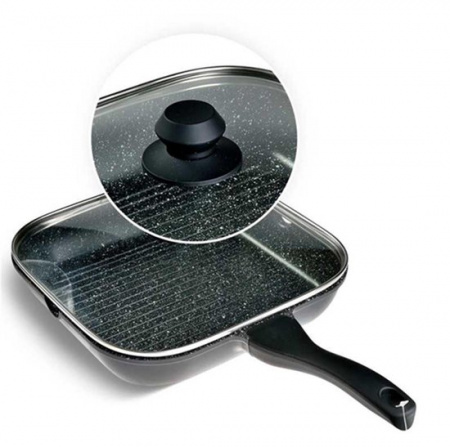 Сковорода-гриль с крышкой Edenberg EB - 3309 - 24 см ✅ базовая цена $21.25 ✔ Опт ✔ Скидки ✔ Заходите! - Интернет-магазин ✅ Фортуна-опт ✅