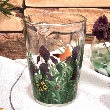 Чашка стекло 300 мл Капучино цветы 8139 ✅ базовая цена 35.52 грн. ✔ Опт ✔ Скидки ✔ Заходите! - Интернет-магазин ✅ Фортуна-опт ✅