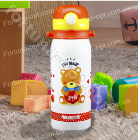 Термос детский-поилка с трубочкой A-Plus - 1624 - 450 мл ➜ фото ➜р озн цена $4.83 -Интернет-магазин ✅ Fortuna-opt.com.ua. ✅