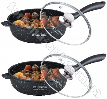 Сковорода глубокая Edenberg EB - 3321 - 2.3л/24см  ✅ базовая цена $18.60 ✔ Опт ✔ Акции ✔ Заходите! - Интернет-магазин Fortuna-opt.com.ua.