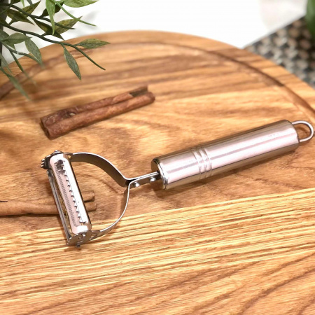 Овощечистка нержавеющая двухсторонняя - 1005  ✅ базовая цена 35.56 грн. ✔ Опт ✔ Скидки ✔ Заходите! - Интернет-магазин ✅ Фортуна-опт ✅