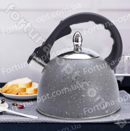 Чайник нержавеющий со свистком 2,5 л A-Plus - 1338 ✅ базовая цена $9.05 ✔ Опт ✔ Скидки ✔ Заходите! - Интернет-магазин ✅ Фортуна-опт ✅
