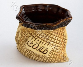 Солонка керамическая Мешочек с крышкой ➜ Оптом и в розницу ✅ актуальная цена -Интернет магазин ✅ Фортуна ✅