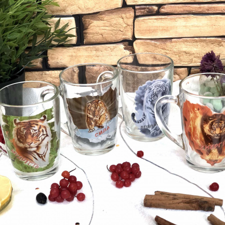 Чашка стеклянная 300 мл Тигр  8138-1334 ✅ базовая цена 32.68 грн. ✔ Опт ✔ Скидки ✔ Заходите! - Интернет-магазин ✅ Фортуна-опт ✅