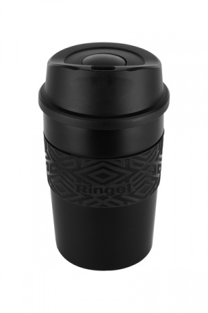 Термокружка 380 мл "RINGEL BOSS" черная 6132-380/1 ➜ фото ➜ розн цена 272.28 грн. - Интернет-магазин ✅ Fortuna-opt.com.ua. ✅