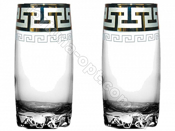 Набор стаканов для сока Греческий узор GE 03-812 390 мл ➜ Оптом и в розницу ✅ актуальная цена -Интернет магазин ✅  Фортуна ✅