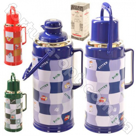 Термос металлический со стеклянной колбой Stenson - 812 - 3,2 л ➜ фото ➜ розн цена $9.94 - Интернет-магазин ✅ Fortuna-opt.com.ua. ✅ 